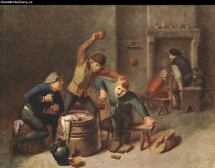 BROUWER, Adriaen Brawling Peasants